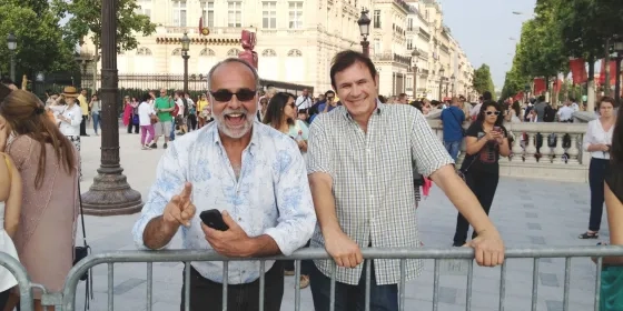 Emil Miland and David Conte in Paris