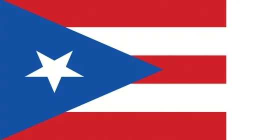 The flag of Puerto Rico 