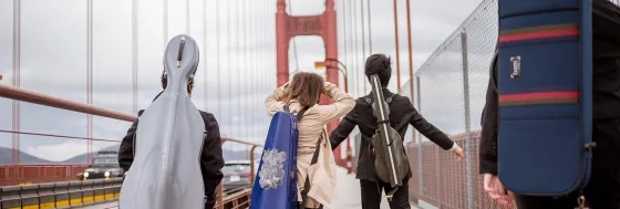 San Francisco Conservatory of Music Students at the Golden Gate Bridge