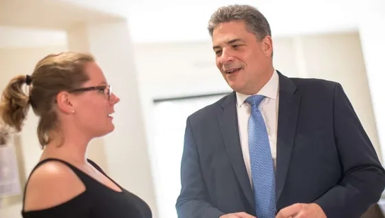 President David Stull with SFCM Student