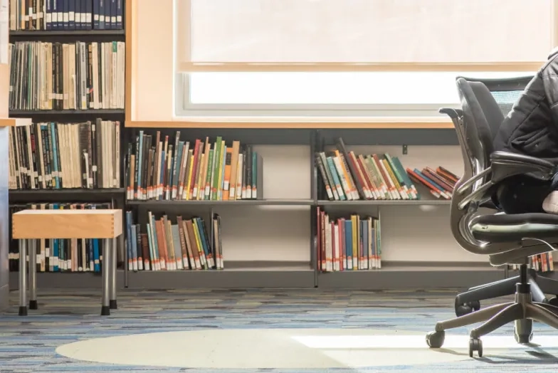 Student studying at SFCM Library
