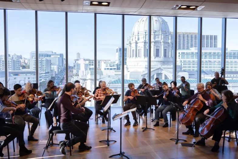 Academy of St Martin in the Fields playing with SFCM students in Osher Hall