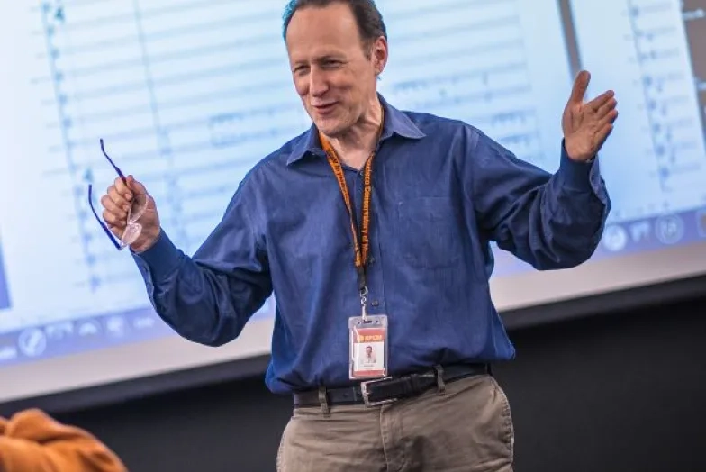 Lennie Moore lecturing
