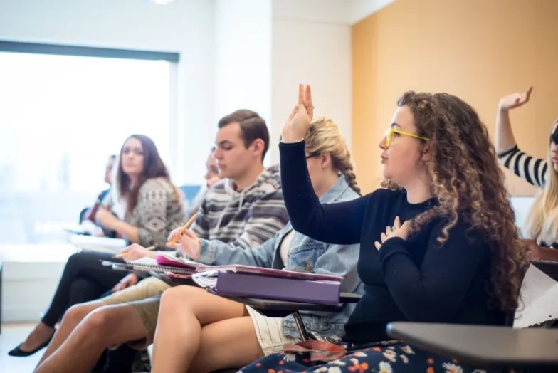 students in class at their desks