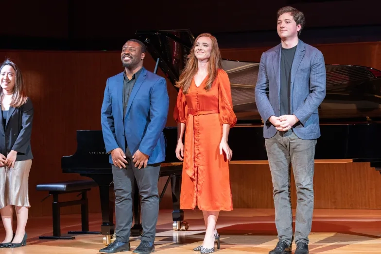 Merola students on stage in Hume