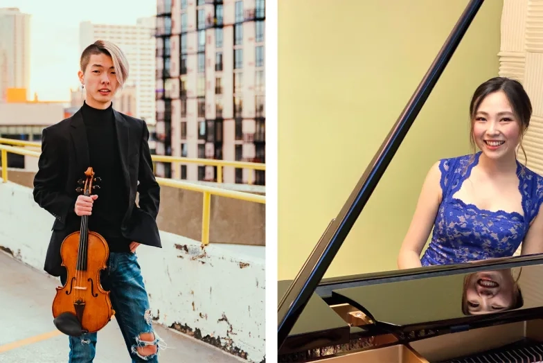 SFCM students Joshua Choi and Yuki Yokota.