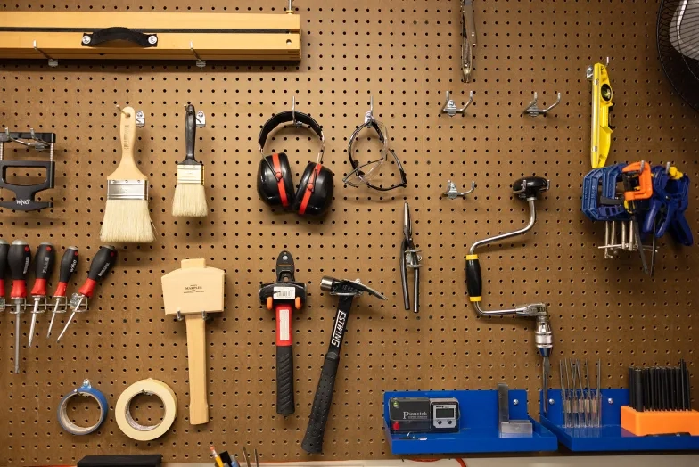 Some of the tools used by SFCM's piano technicians.
