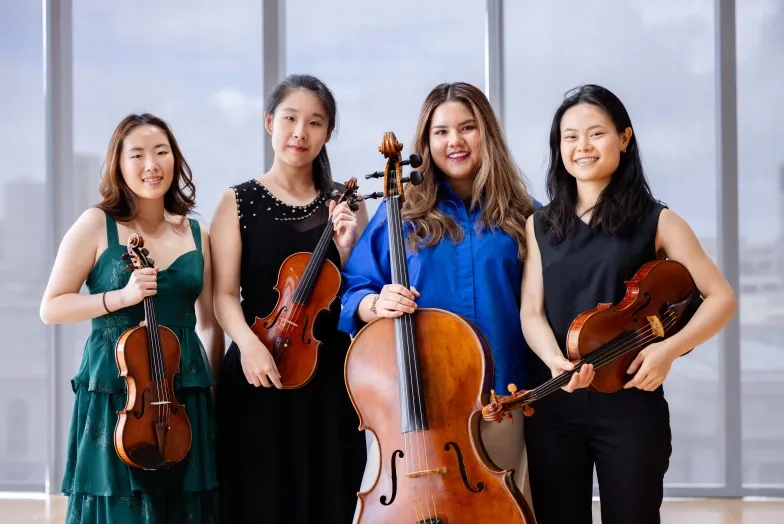 The 2025 Kaimana Quartet of the Hawai'i Chamber Music Festival.