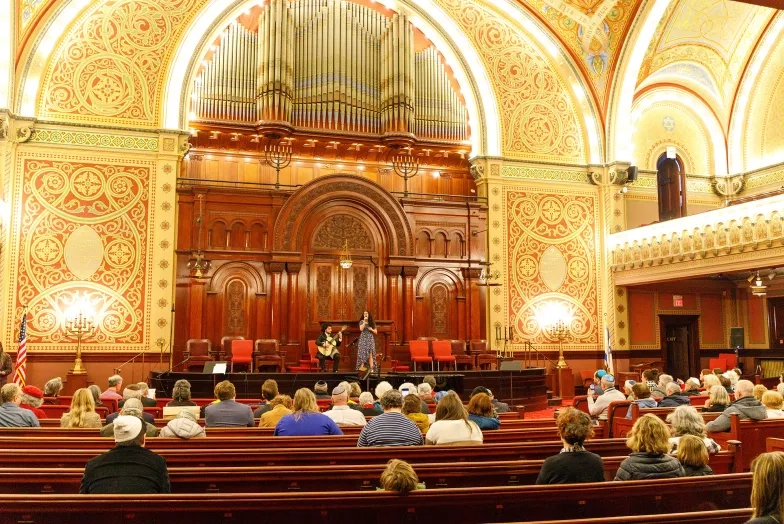 Students perform at Sherith Israel in San Francisco April 27.