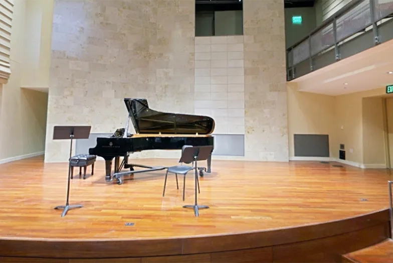 Sol Joseph Hall with piano