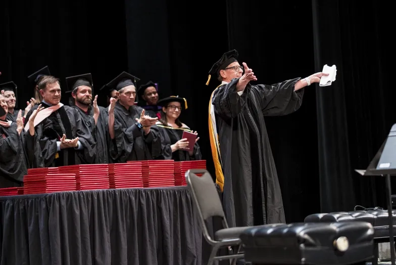 Dr. Nikolaus Hohmann at SFCM's 2025 Commencement.