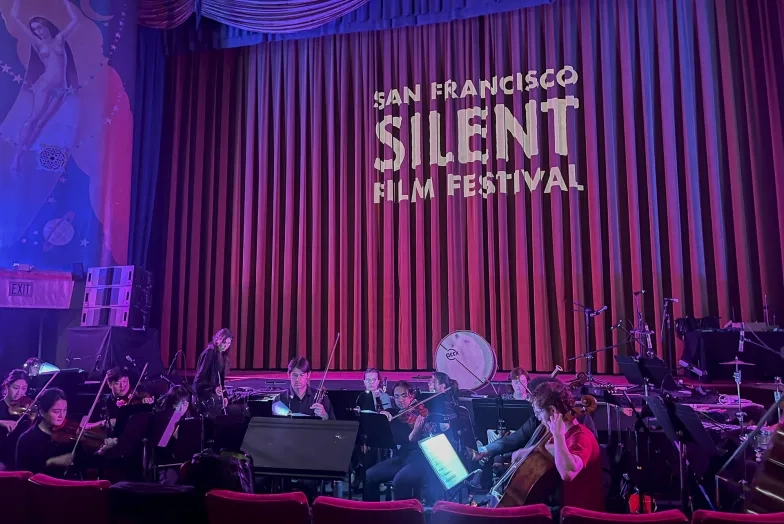 SFCM students perform at the Orinda Theatre at the 12025 San Francisco Silent Film Festival.