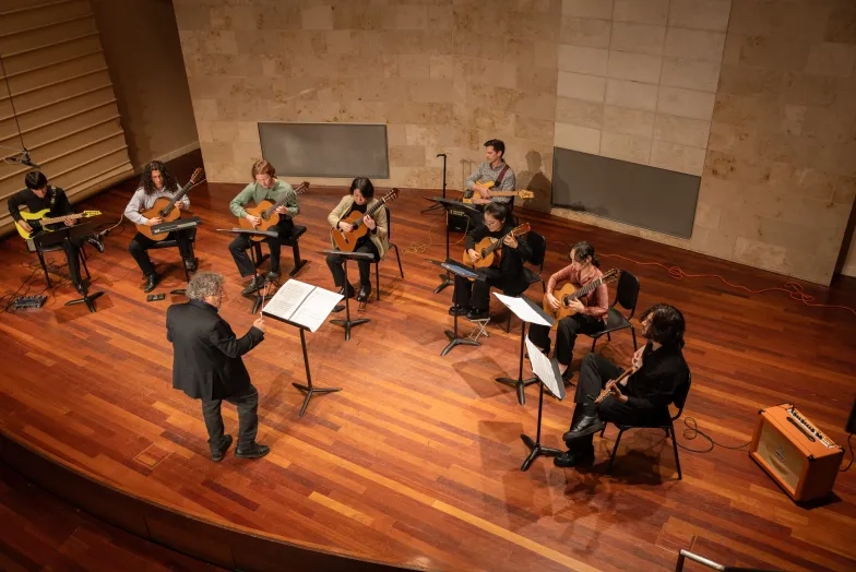 The SFCM Guitar Ensemble.
