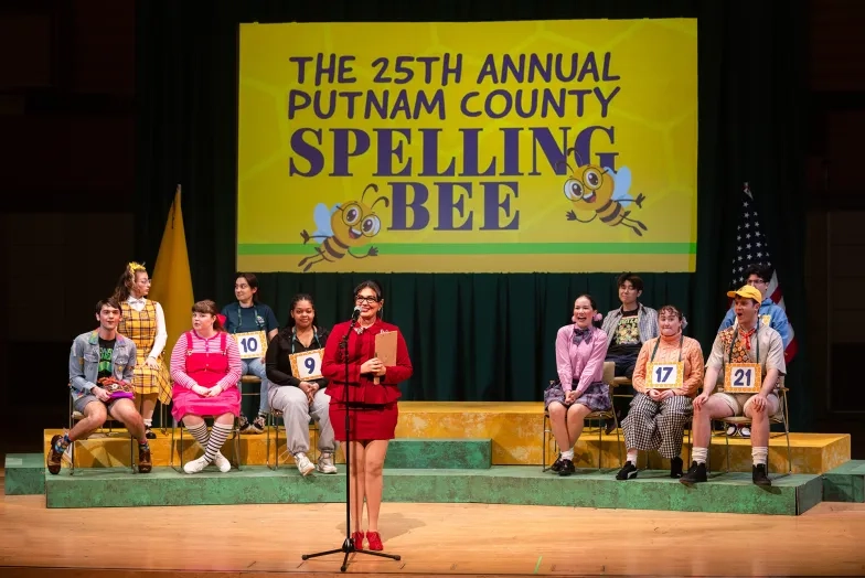 The cast of "The 25th Annual Putnam County Spelling Bee."