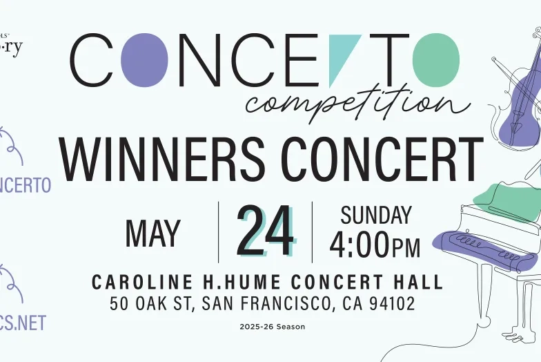 alley Christian School concerto winners concert banner 25-26