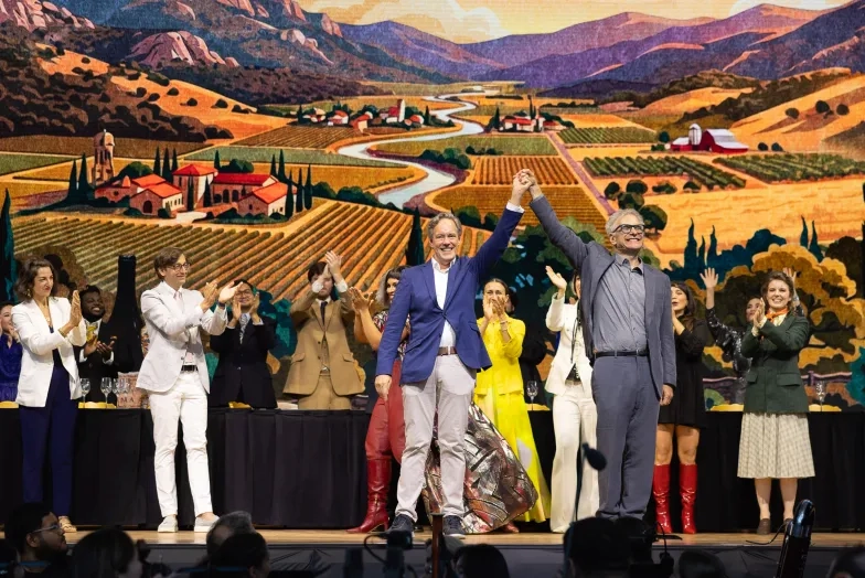 Jake Heggie and Gene Scheer with the cast of 'The Judgement of Paris.'