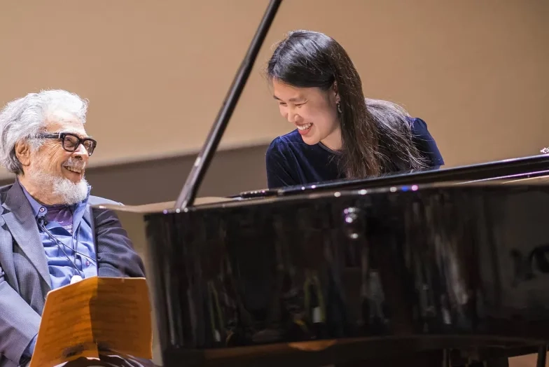 Leon Fleisher and student