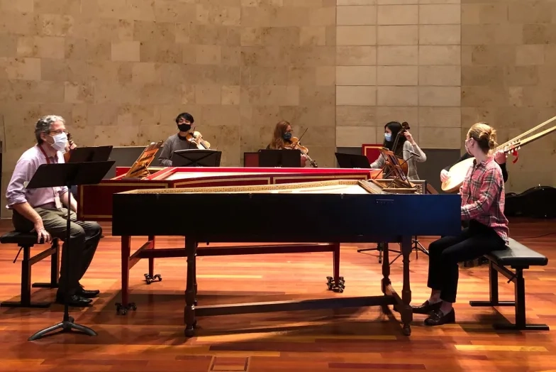 SFCM Historical Performance Program rehearsing Poppea