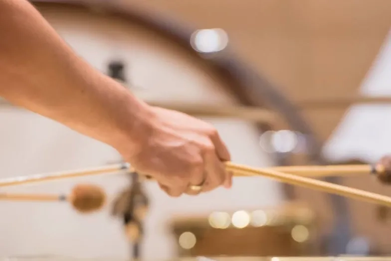 SFCM student playing percussion