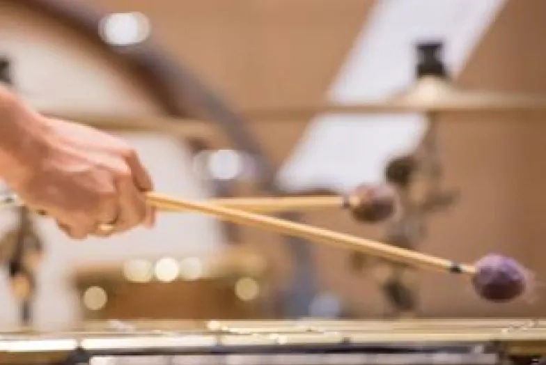 SFCM student playing percussion