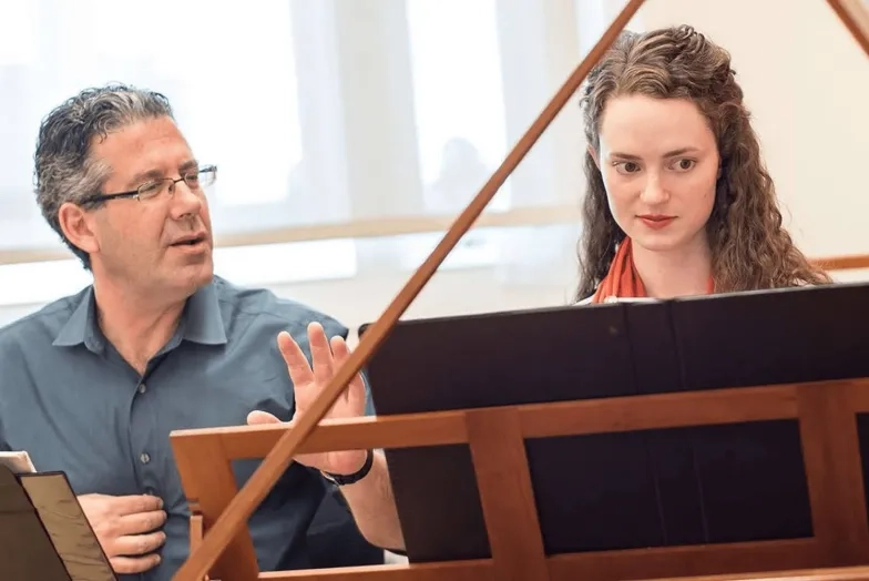 Corey Jamason and SFCM student