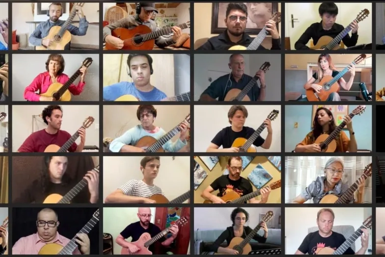 SFCM, virtual guitar orchestra, Los Romeros