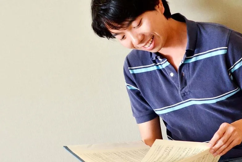 A photo of a San Francisco Conservatory of Music student studying