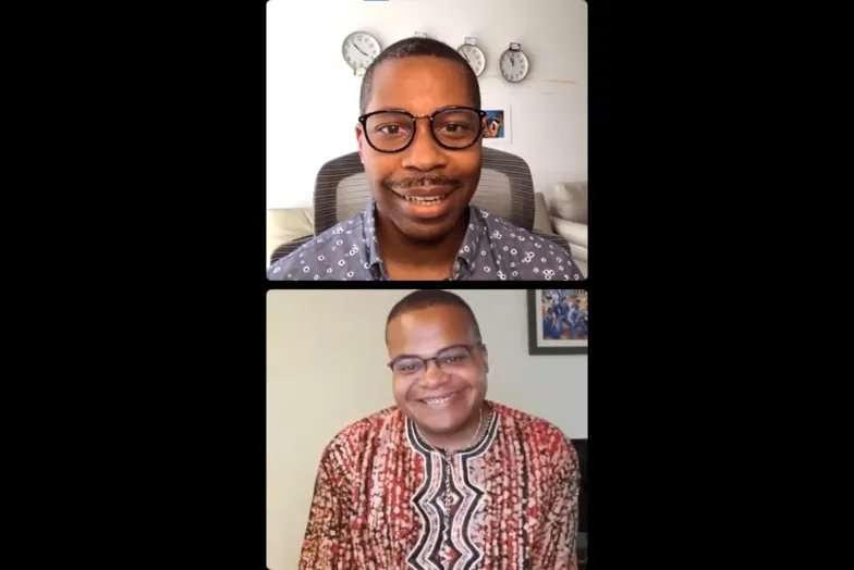 Jason Hainsworth and Reverend James Smith