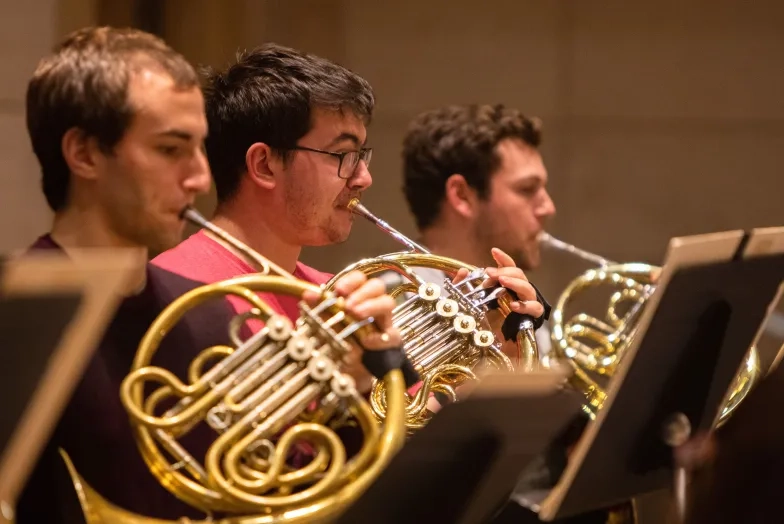 SFCM orchestra, horn players, Henry Nordhorn, horn,