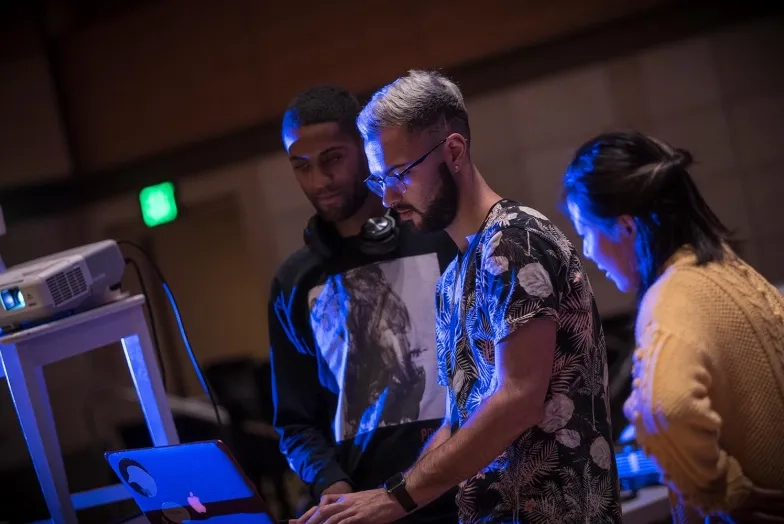 Students from Introduction to Projection Mapping