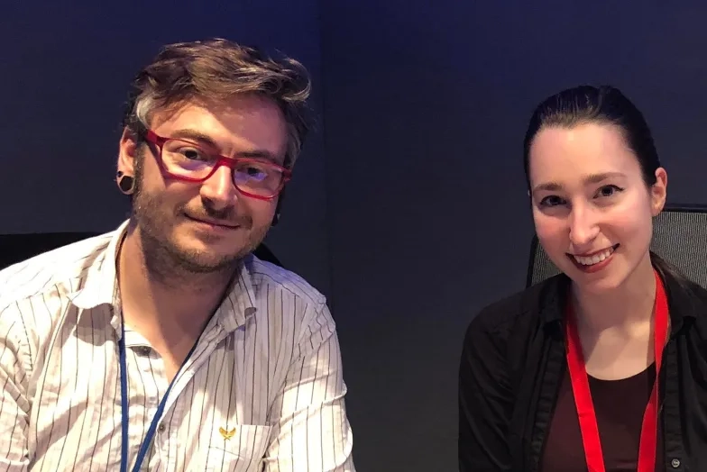 Sam Marshal with PSD student Eliza Carrington