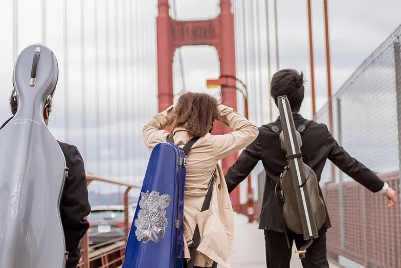 San Francisco Conservatory of Music Students at the Golden Gate Bridge