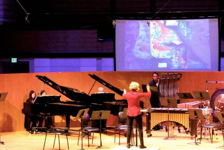 Nicole Paiment Conducting New Music Ensemble