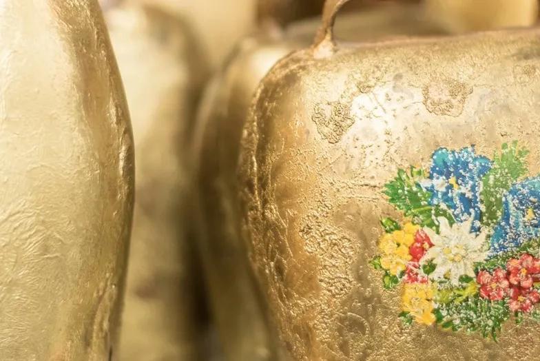 painted bells up close