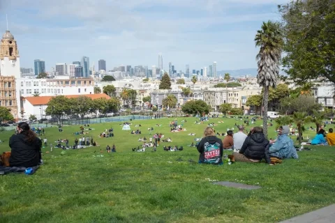 People in Dolores Park