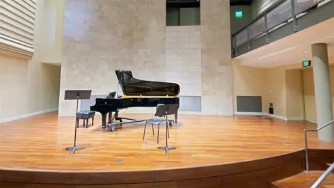 Sol Joseph Hall with piano