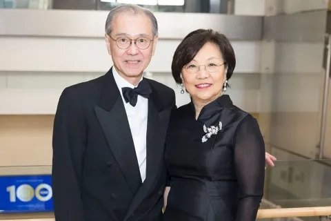 Timothy Foo with his wife Virginia Foo at the SFCM Gala 2018