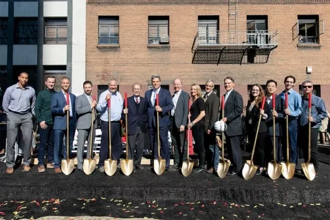 Bowes groundbreaking ceremony