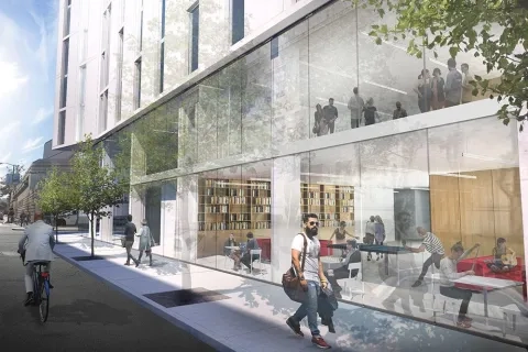 Bowes Center Street View, Student center