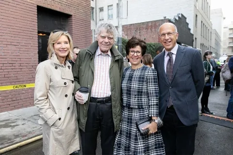 Groundbreaking ceremony with 4 people