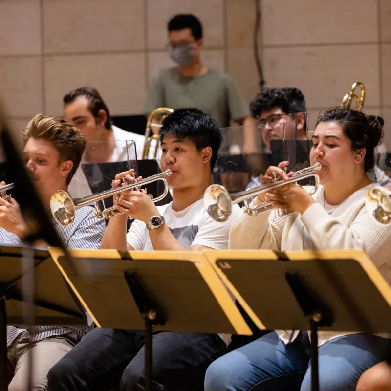 Trumpets in the SFCM Orchestra.