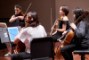A string quartet performs at SFCM.