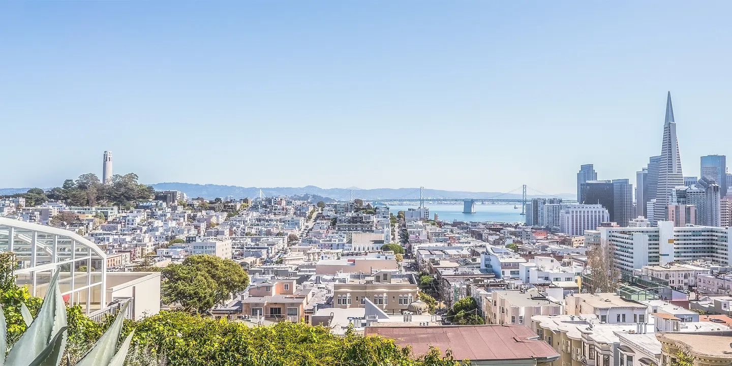 Overhead shot of San Francisco