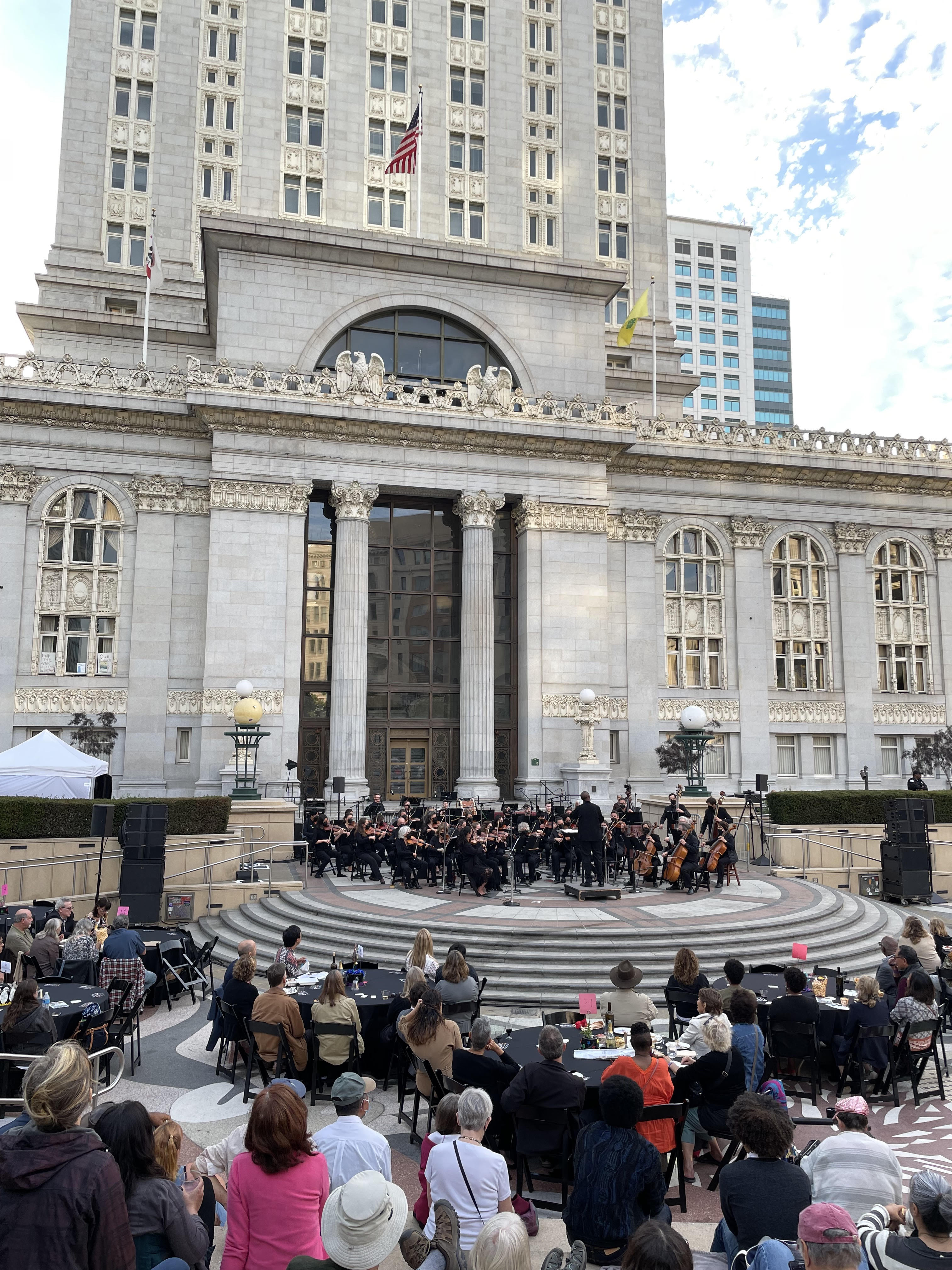 Amaryn Olmeda performs with the Oakland Symphony.